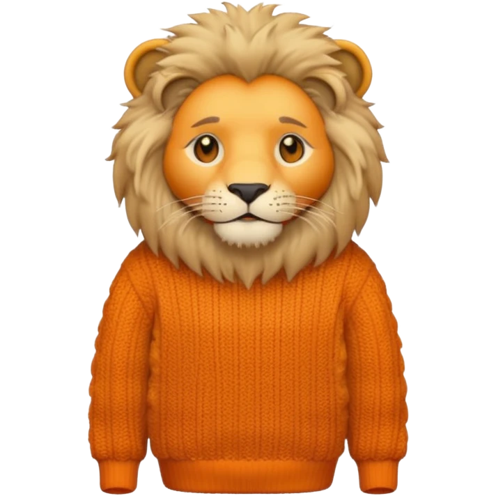 lion wearing  jumper emoji