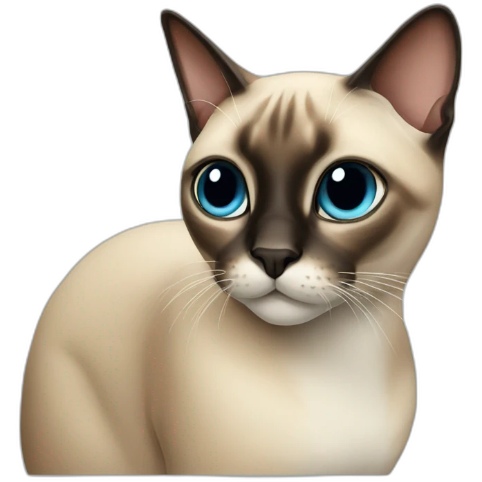 big siamese cat emoji