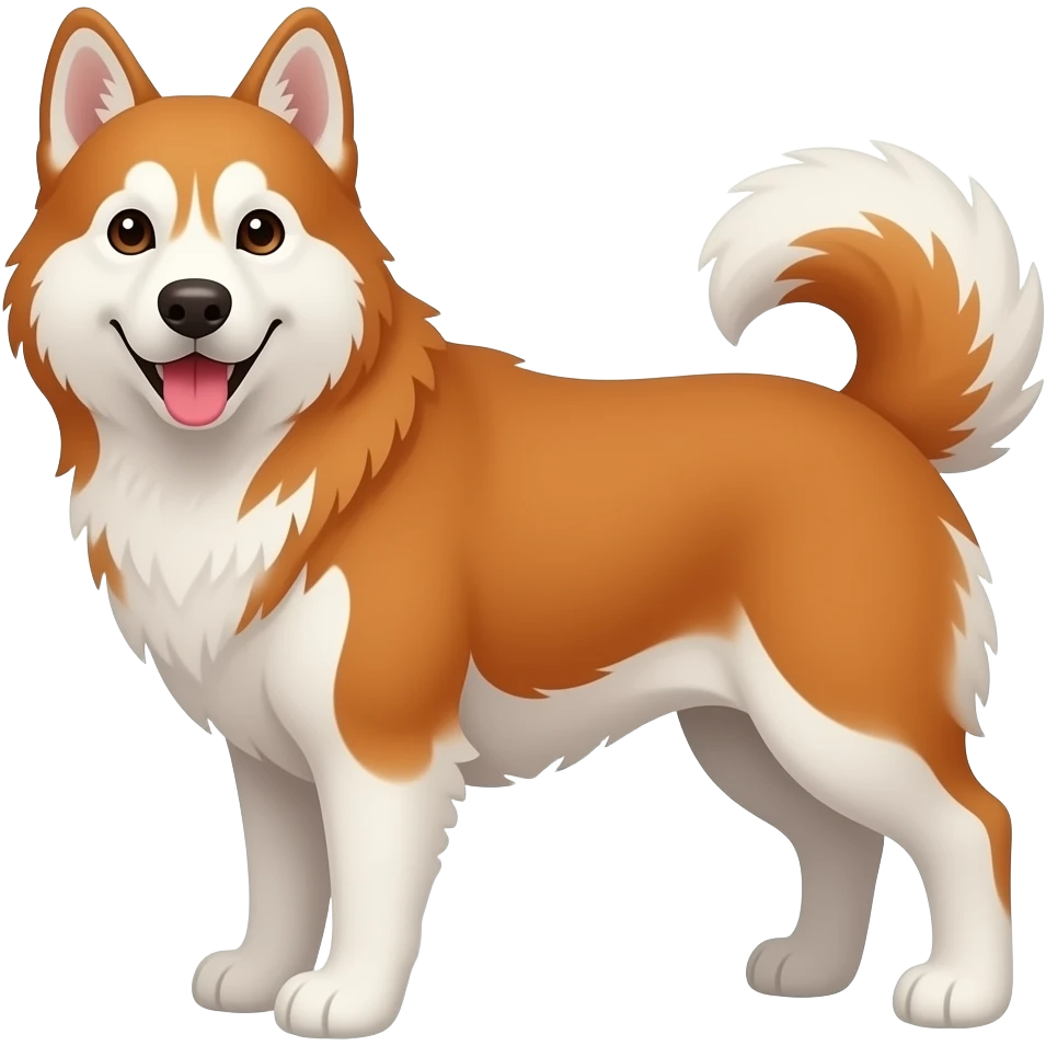 Red haired husky emoji