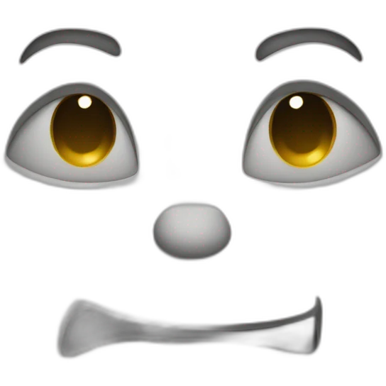 Not funny face emoji