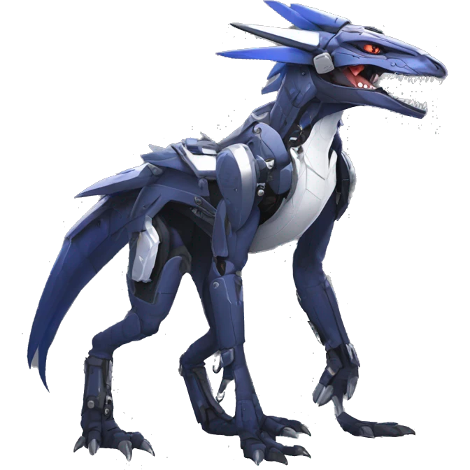 Edgy Anthro Futuristic Mechanical Sergal-raptor-nargacuga-vernid emoji