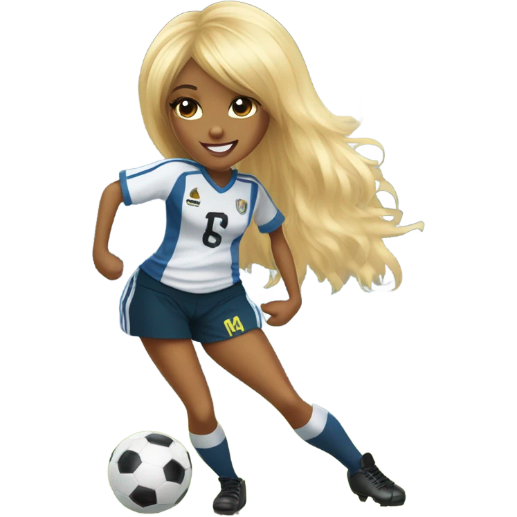 hannah montana playing soccer emoji