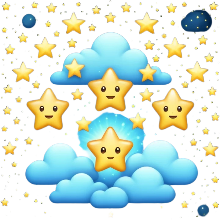 cute ones please stars  emoji