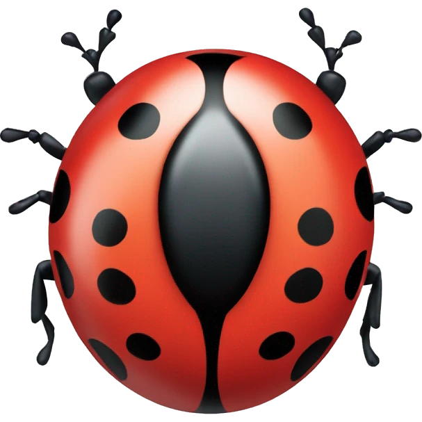 Ladybug with a convention bubble  emoji