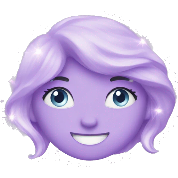 Pastel purple sparkle emoji