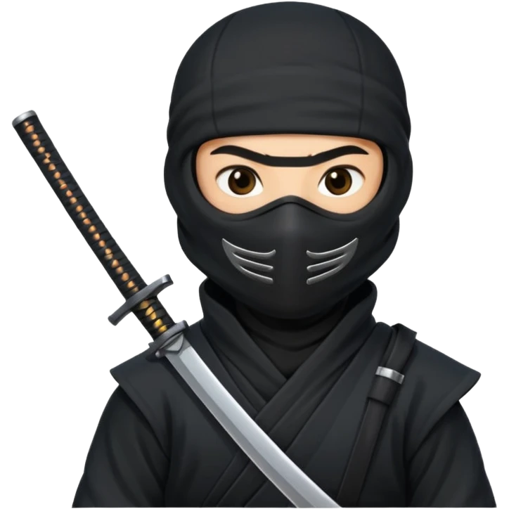 ninja with gun emoji