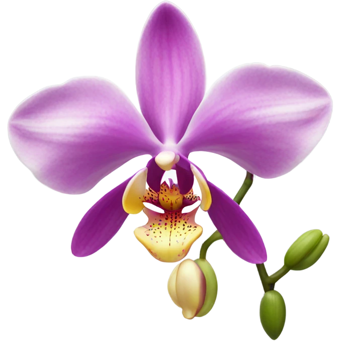 Orchid flower emoji