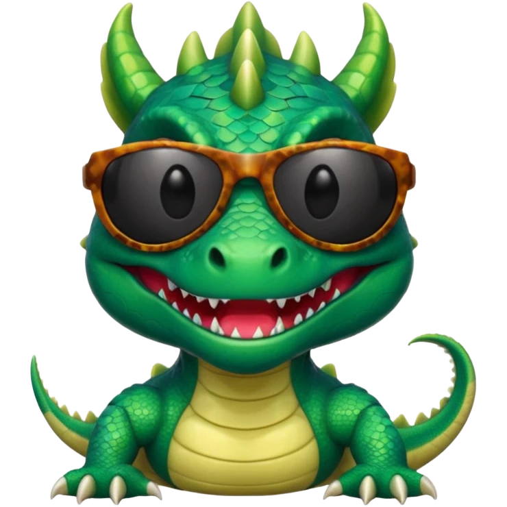 dragon with sunglasses emoji