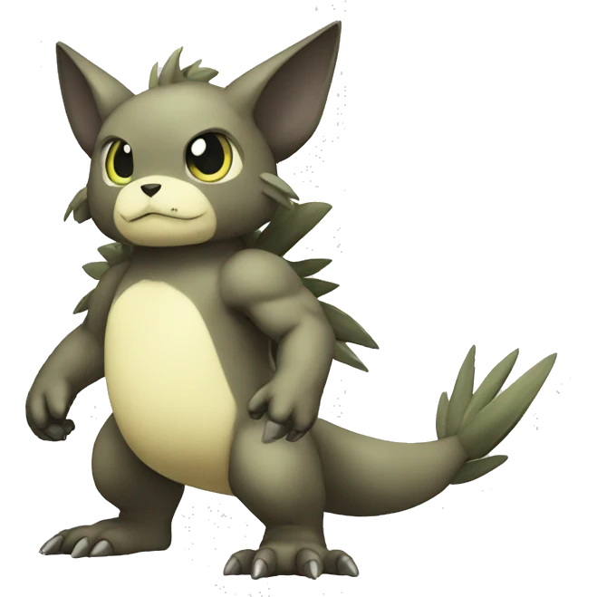 cute cool Digimon-Fakemon-animal full body emoji