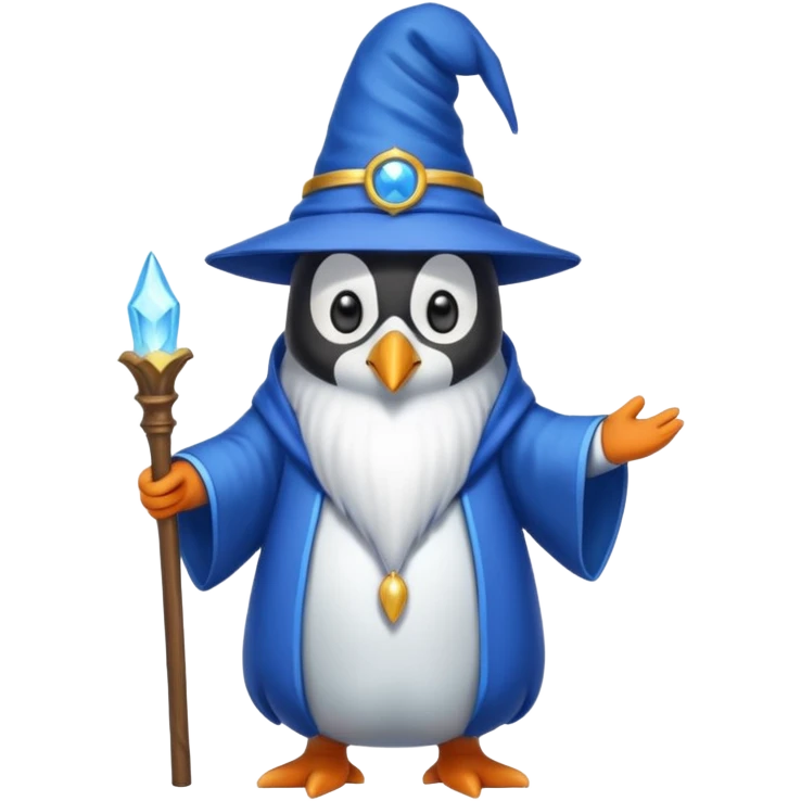 Penguin Wizard emoji