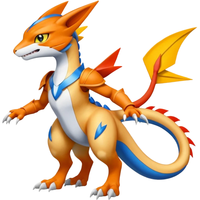 Gabite-Veemon-Digimon-Latias-Peppercat-Pokémon-Flamedramon-fusion-animal-hybrid-creature, Full body  emoji
