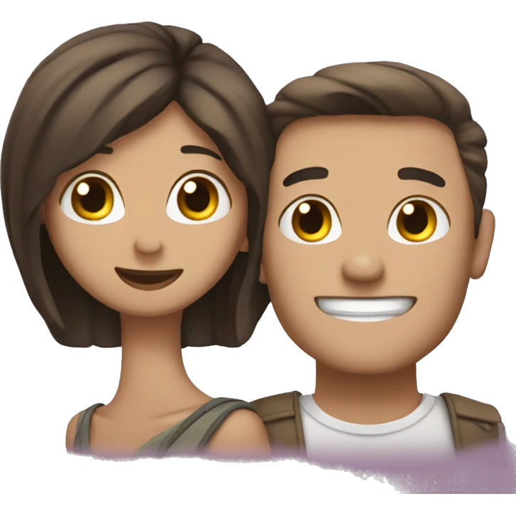 Snke couple in love emoji