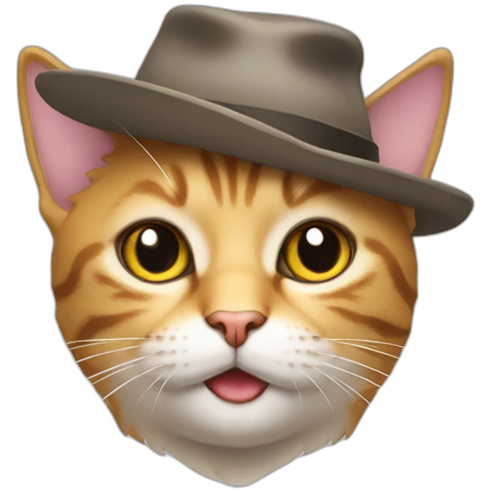 Cat with hat emoji