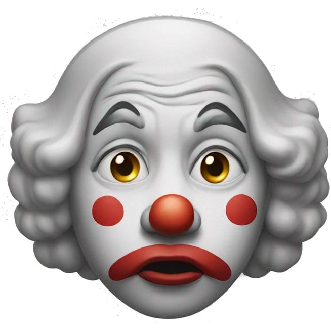 Sad clown  emoji