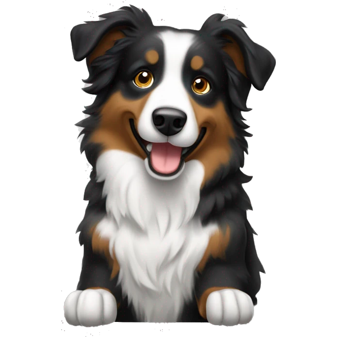 Anvil with Jumping Australian shepherd  emoji