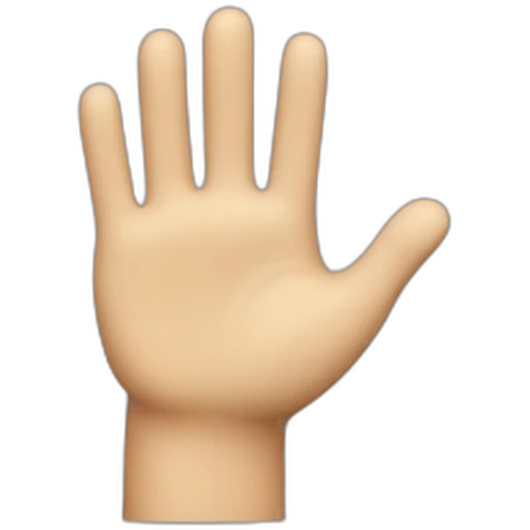 high five with 10 figners emoji