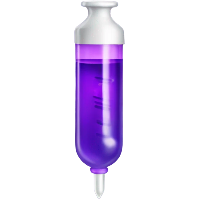 medicine syringe purple emoji