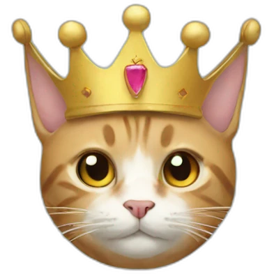 cat crown emoji