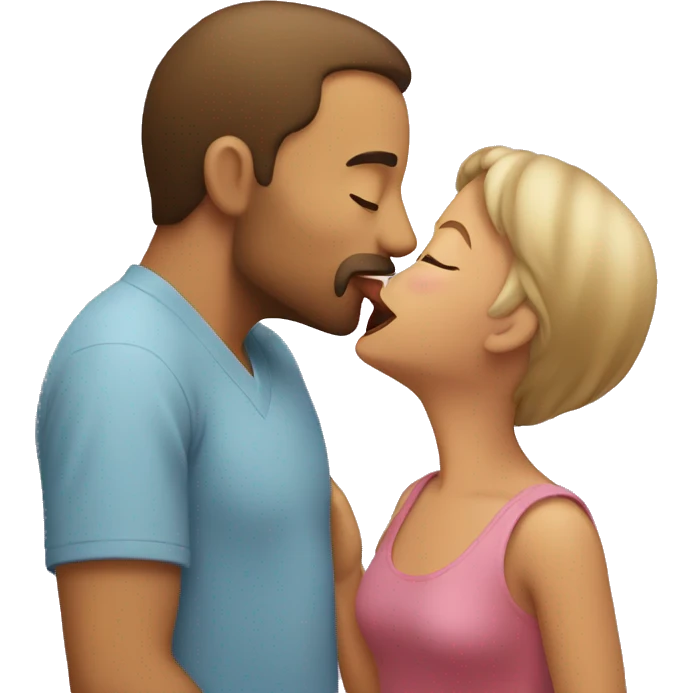 Kiss to mom emoji