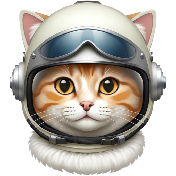 Cat in a flight helmet emoji