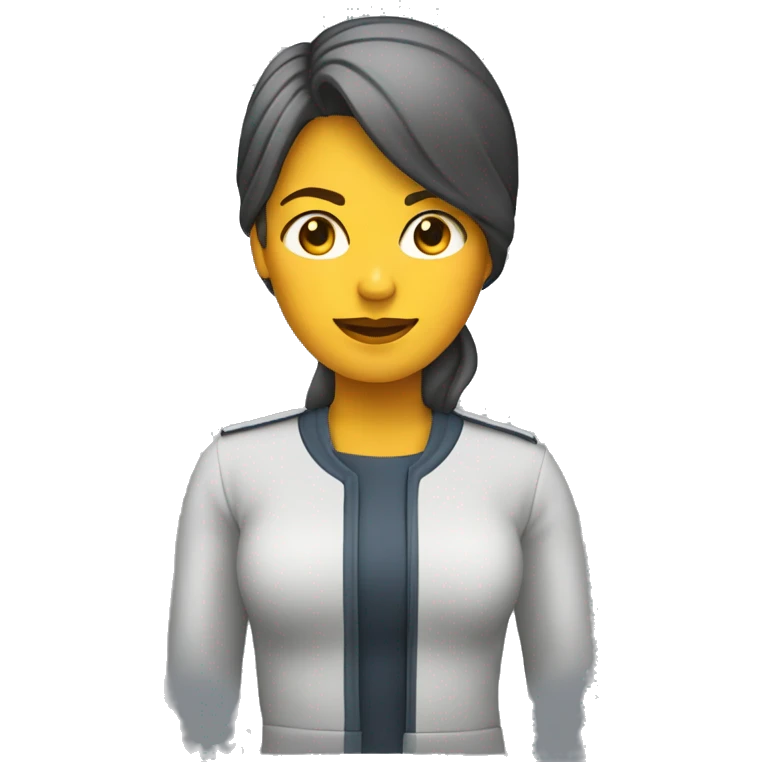 mujer tono de peil claro parada emoji