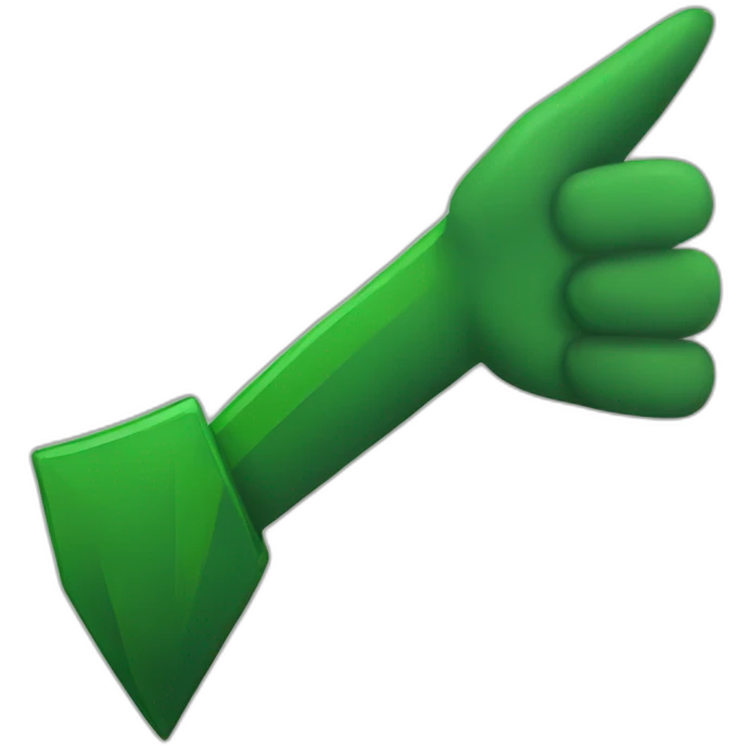 downs side hand arrow emoji