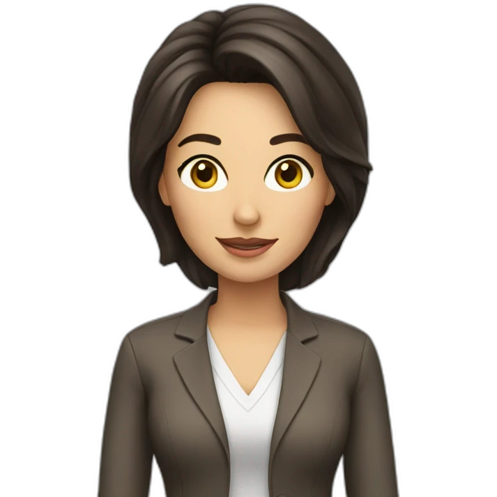 brunette teacher emoji