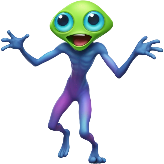 Dancing alien  emoji
