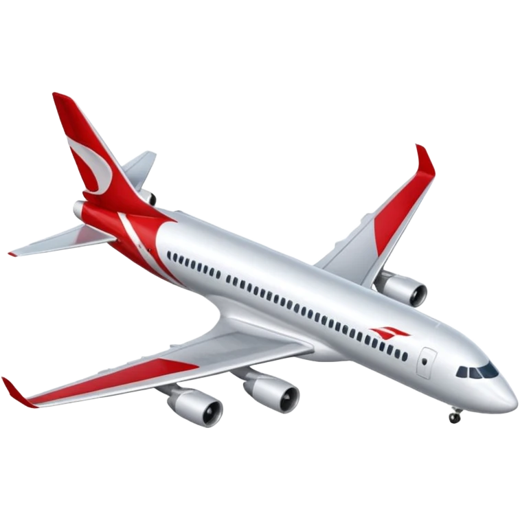 Indonesia airlines take off in airport emoji