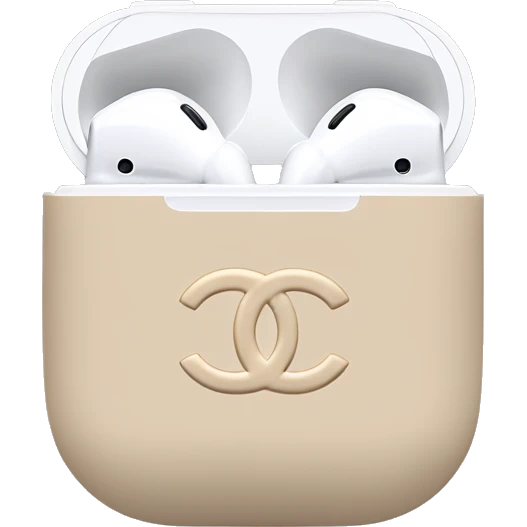 Chanel beige AirPods emoji