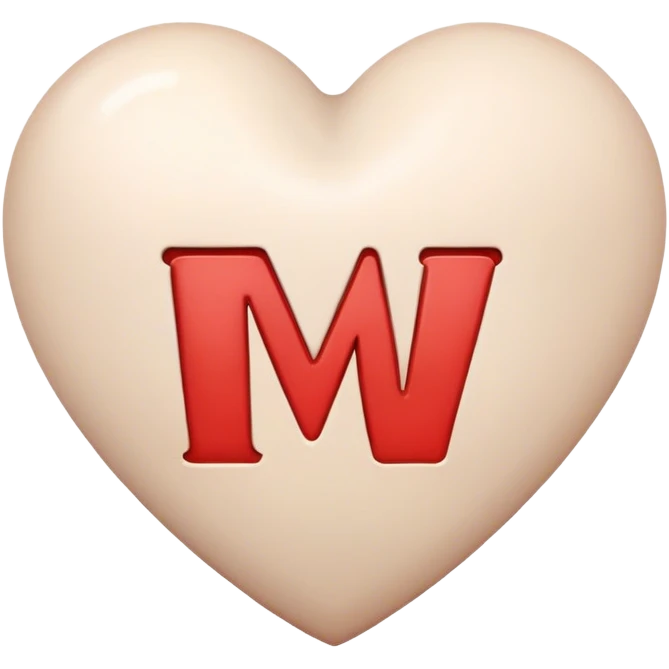 Heart with m inside emoji