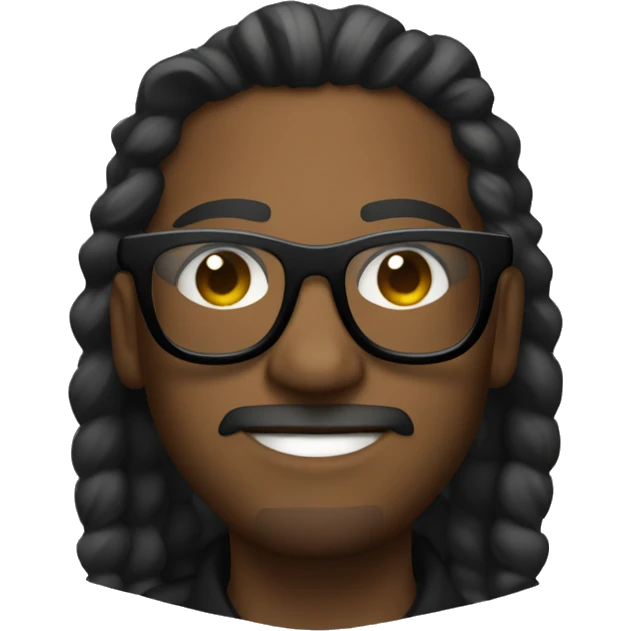 Designer with dark glasses and turtlenec emoji