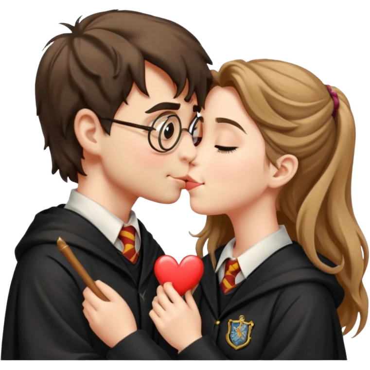 Harry Potter kissing hermione emoji
