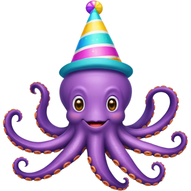 Make an octopus celebrating emoji