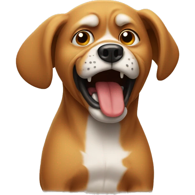 dog being mad emoji