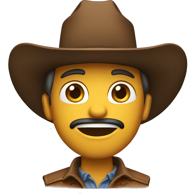 speaking cowboy emoji