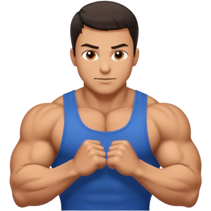 Flexing man emoji