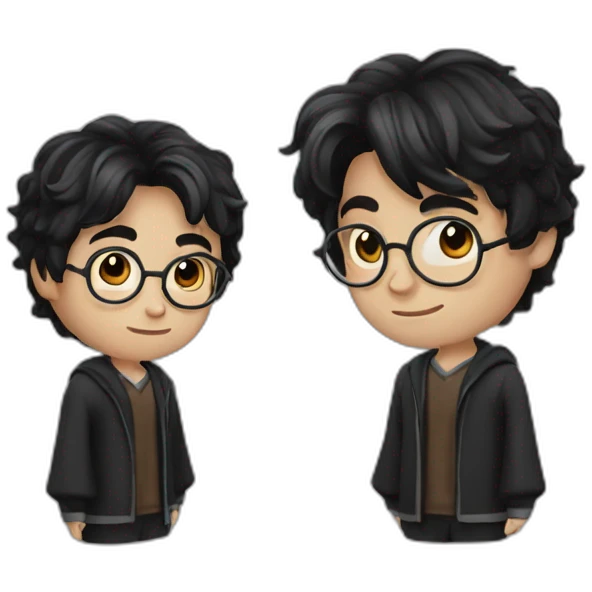 Harry Potter, black hair emoji