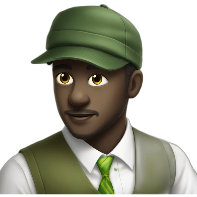 green tie fashion meme man emoji