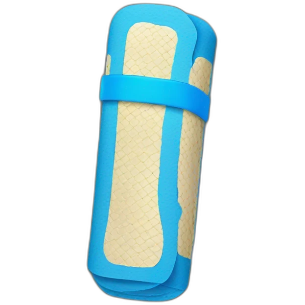 blue bandaid with python on it emoji