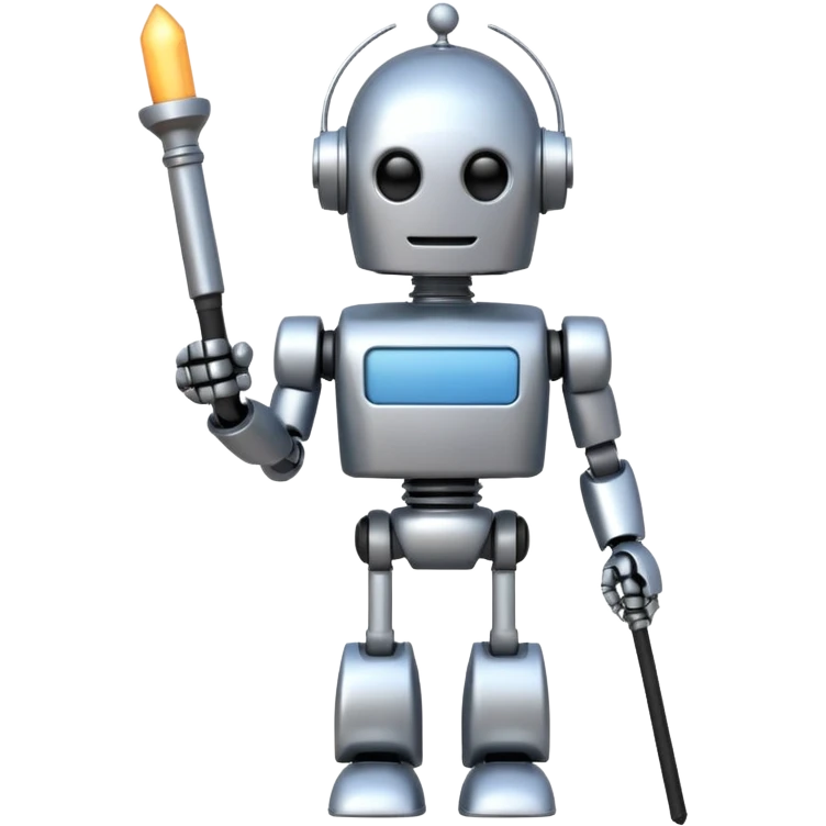 robot conductor emoji