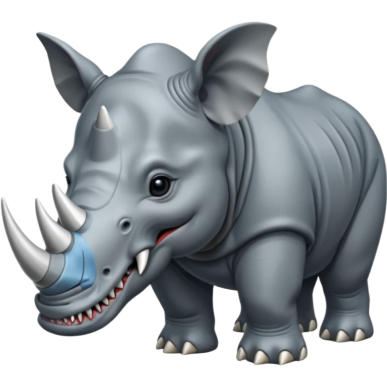Elephant +rhino +megalodon emoji