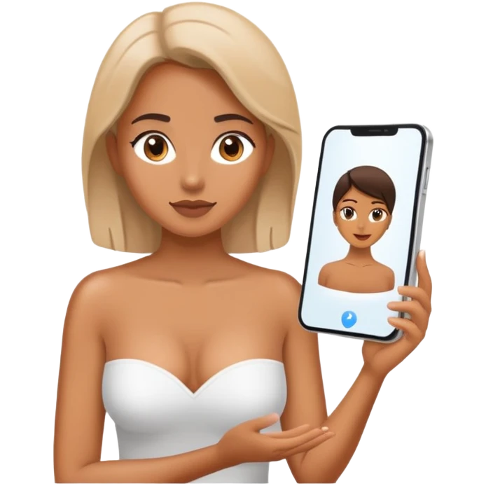Topless online female teacher emoji