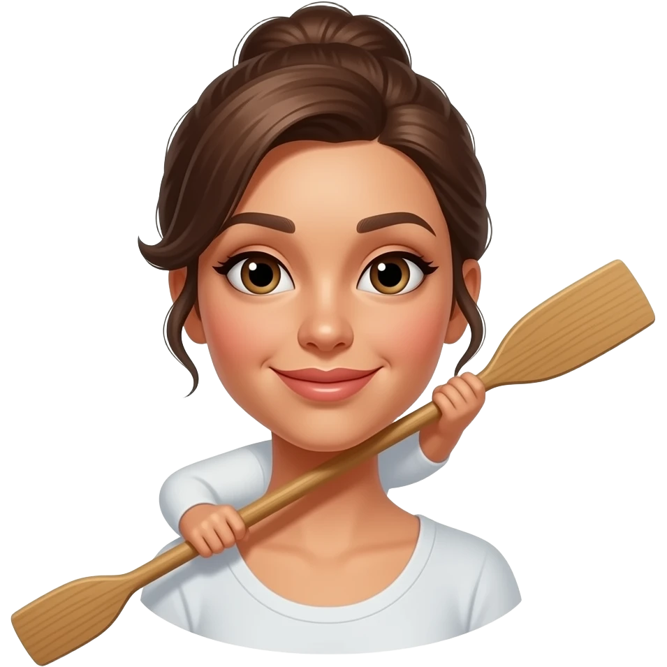 Good looking lady being paddled emoji