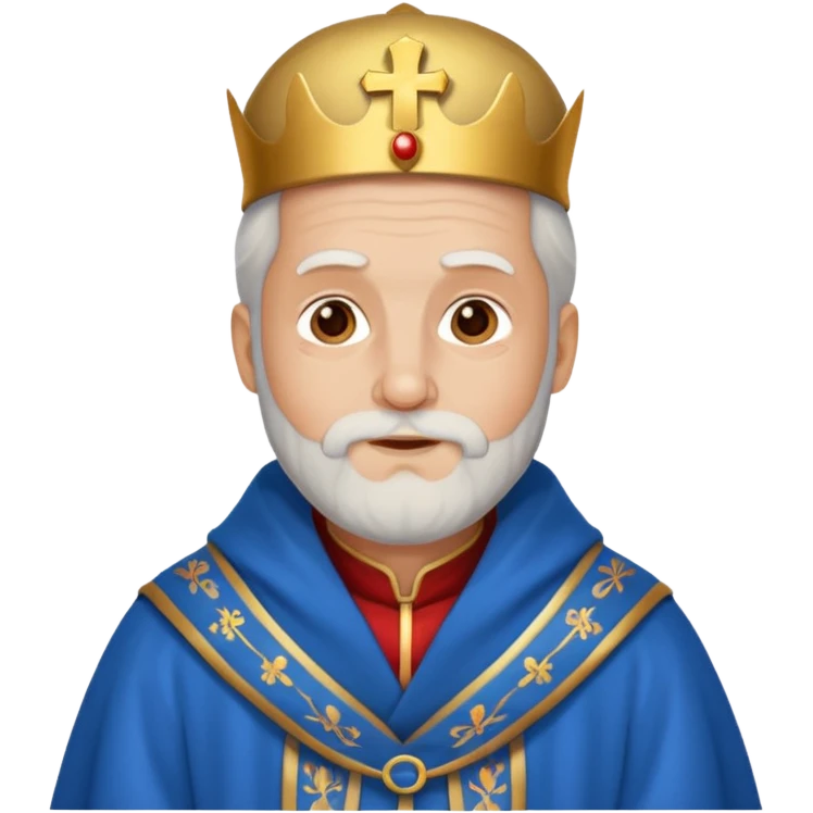 Святий Миколай в синьому вбранні emoji