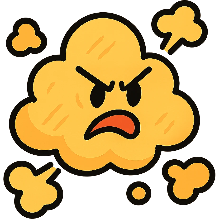 dust emoji, expressive style emoji