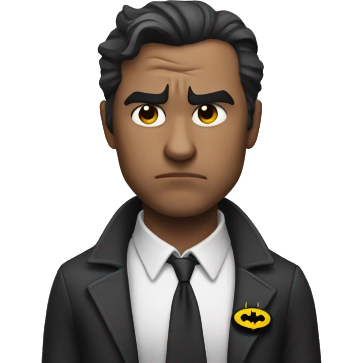 Batman sad emoji