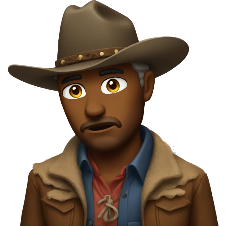 Cowboy emoji but sad  emoji