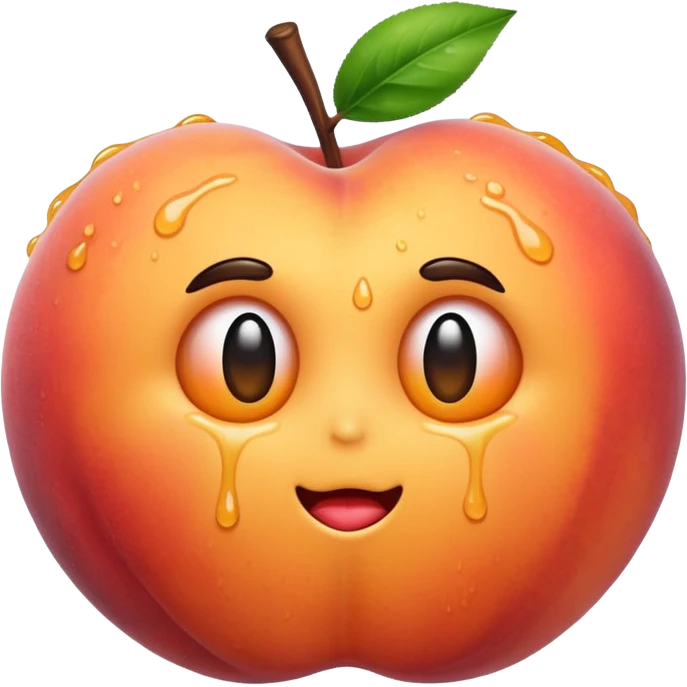 peach with goo emoji