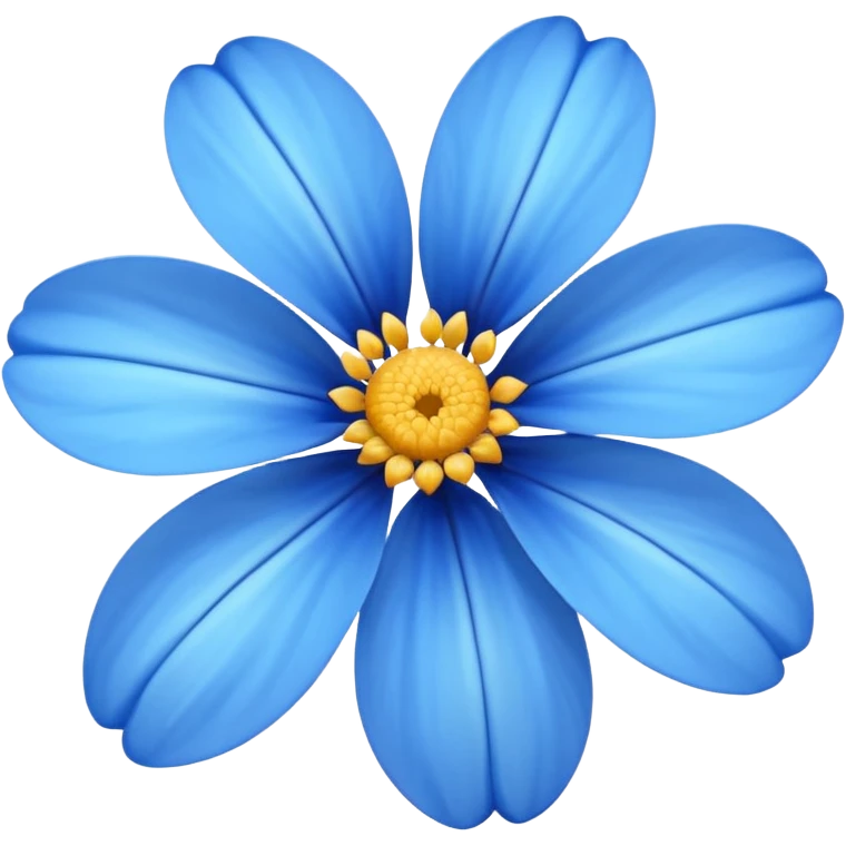 Flor azul emoji